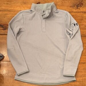 Under Armour Light Gray Quarter-Zip Pullover